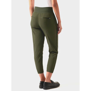 Athleta Nolita Slim Tapered Crop Pants 14 Green Pockets Formal Casual Travel NEW